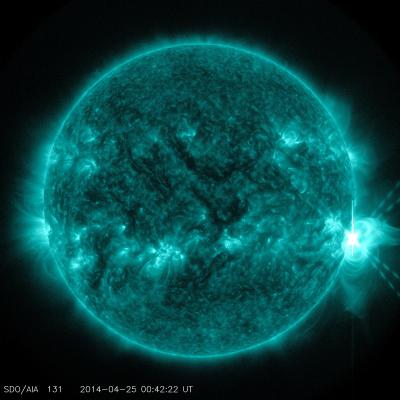 X-Class Flare Erupts from Sun on April 24