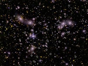Galaxy cluster helps reveal young, low-mass galaxies bursting with stars