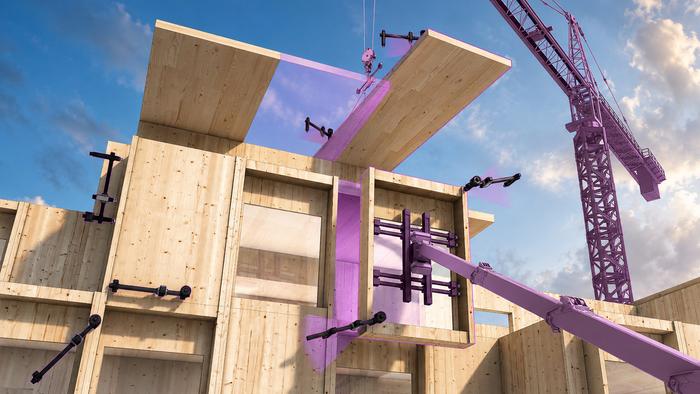 The SCALAR project is developing a new timber construction system, accompanied by the development of a multi-scalar robotics platform.