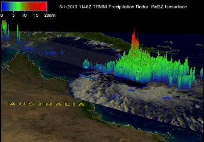 TRMM 3-D Image of Zane