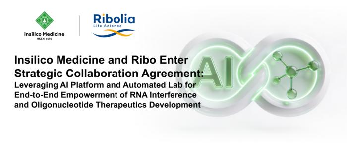 Insilico Medicine and Ribo Enter Strategic Collaboration Agreement: Leveraging AI Platform and Automated Lab for End-to-End Empowerment of RNA Interference and Oligonucleotide Therapeutics Development