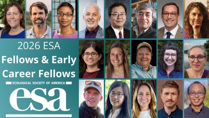 2026 Ecological Society of America Fellows and Early Career Fellows