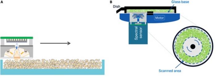 Figure 2. Spatial scanning implementations (manual and automated spinning dish).