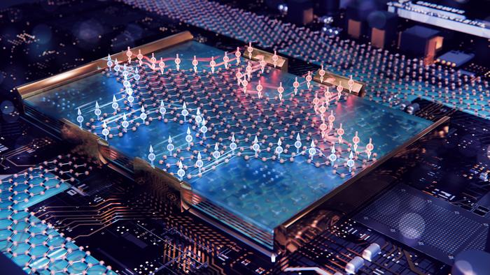 Imagining quantum Hall effect on graphene-based spintronic device
