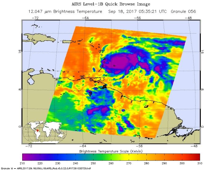 AIRS image of Maria