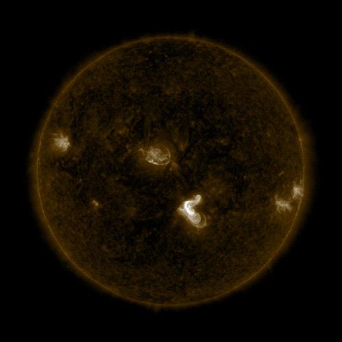 SDO image of solar flare, Sept. 4, 2017