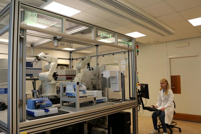 Ievgeniia Tiukova and the Robot scientist Eve