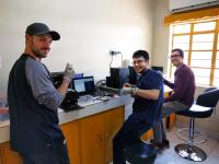 Researchers in Kakuma at Bench