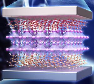 Device structure of a perovskite memristor