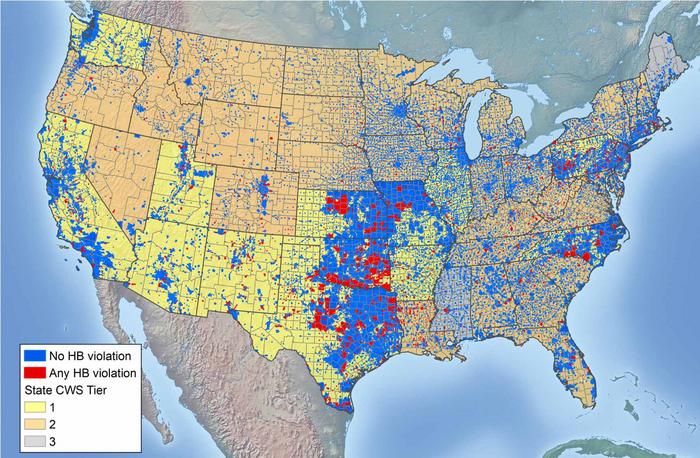 Water supply map