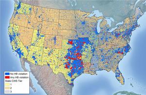 Water supply map