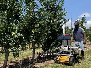 testing robotic precision sprayer