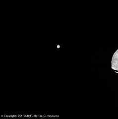 Phobos and Jupiter in conjunction