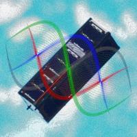 Artist's Impression of Entanglement in Satellite