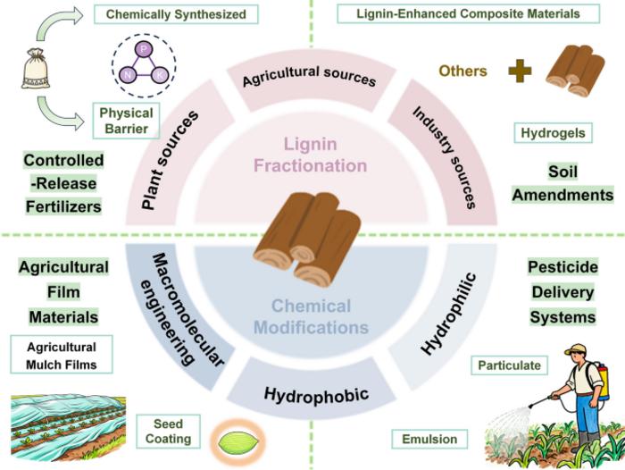 Lignin valorization toward eco-friendly agricultural inputs