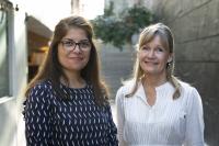 Ingrid Ungeland (r) and Bita Forghani Targhi