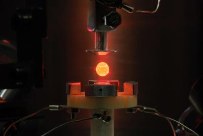 Electrostatically Levitated Metal Droplet