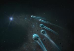 WD 1647+375 accreting icy planetary fragments from a pluto-like world