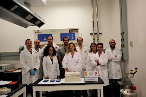 The NATO team with their experiment