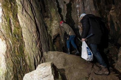 Entering Cave