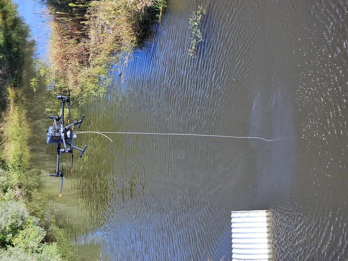 Drone-mounted lab monitors fertilizer runoff in real time