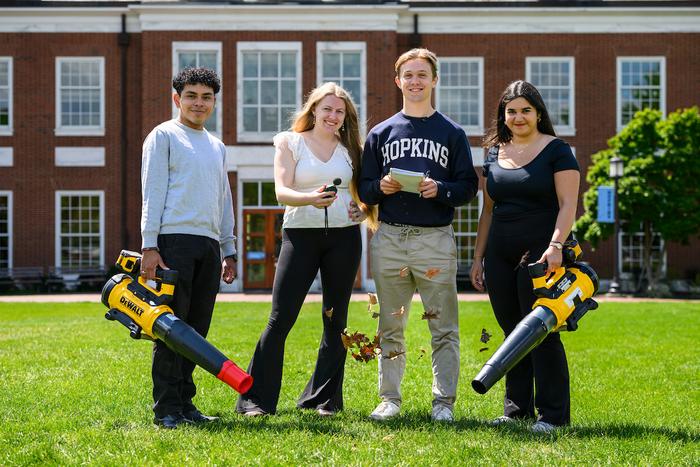 Students invent quieter leaf blower