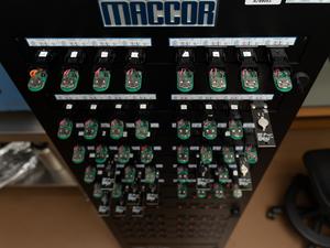 MACCOR battery testing equipment.