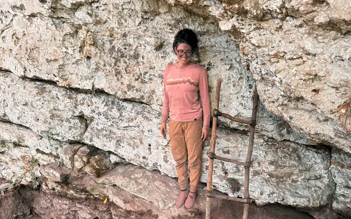 Nadia Neff on site in Belize