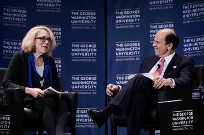 Lynn Goldman and Mike Milken, Milken Institute