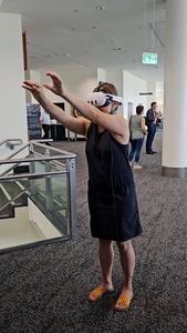 Participant using VR setup
