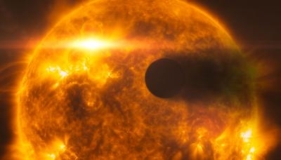 Stellar Flare Hits HD 189733b