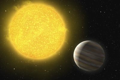 A Planet Around a Hot Star