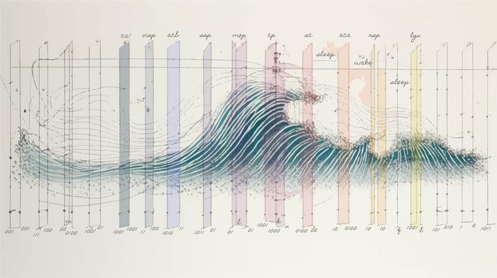 Sleep wave illustration