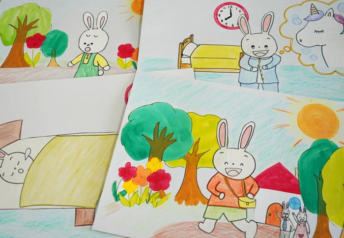 A picture storytelling show for sleep education made by university students under Furutani’s direction