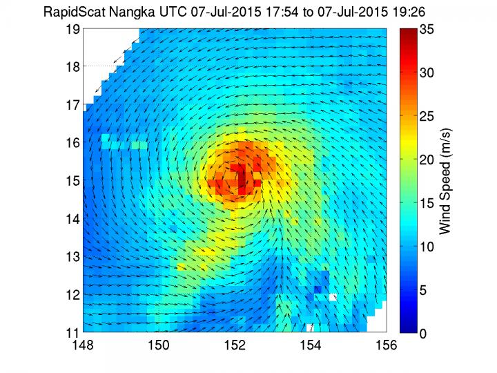 RapidScat Image of Nangka