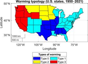 Climate change typology by state