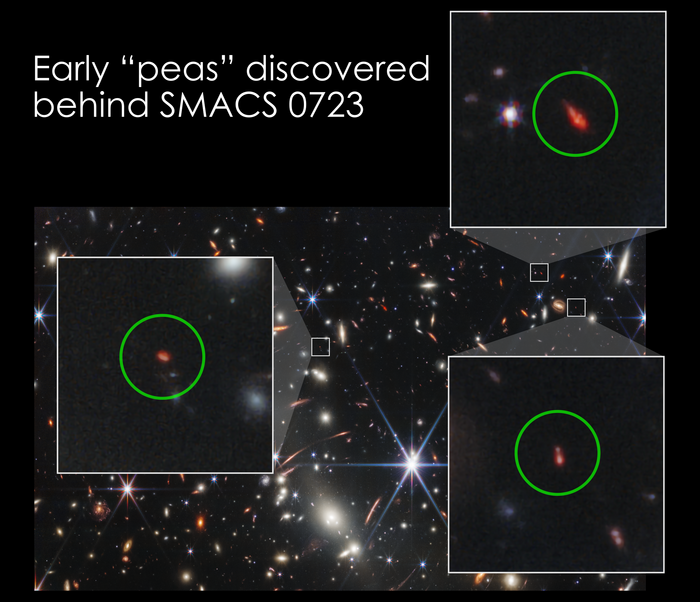A trio of faint objects