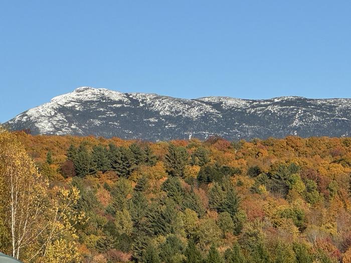 Moonrise over Camel's Hump, Vermont.