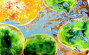 Decorative image of mitochondria