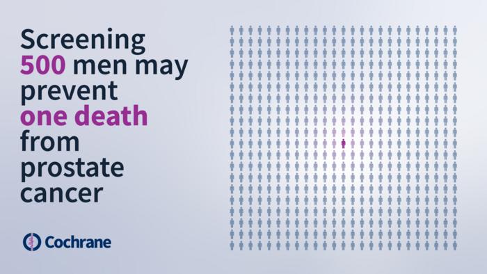 Infographic: 1 death may be prevented per 500 men screened