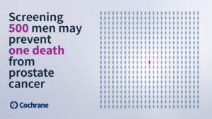 Infographic: 1 death may be prevented per 500 men screened