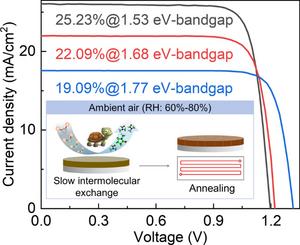 Moisture‑Resistant Scalable Ambient‑Air Crystallization of Perovskite Films via Self‑Buffered Molecular Migration Strategy