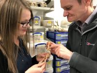 Malene Lauritsen and Professor Alan Outram, University of Exeter 
