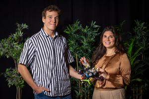 Researchers Salua Hamaza & Anton Bredenbeck - Delft University of Technology