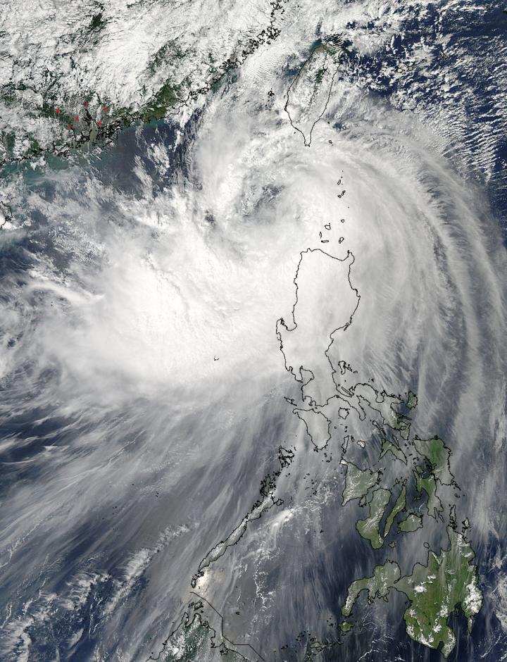 MODIS Image of Fung-Wong