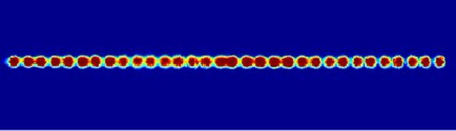 Splitting Atomic Clouds with Laser Tweezers