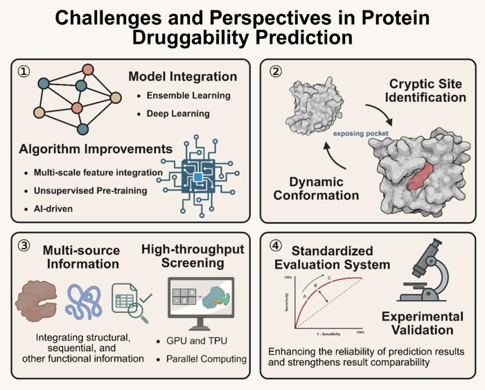 Figure 4. Challenges and future directions in the field of druggable target screening.