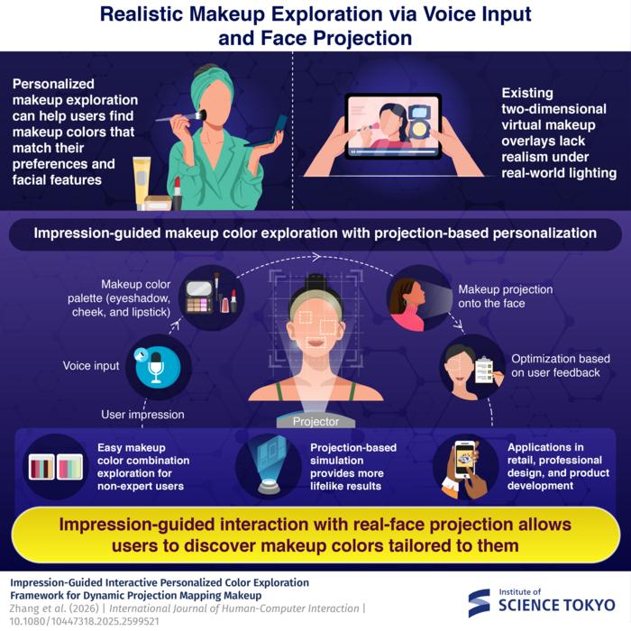 Impression-Guided Projection Method Enables Personalized Makeup Simulation