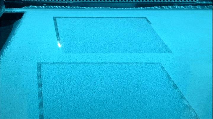 Animation of Laser 3-D Printer Processing