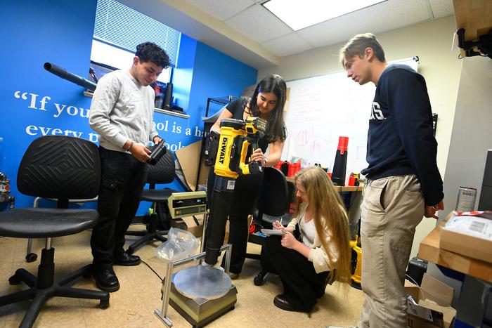 Students Invent Quieter Leaf Blower